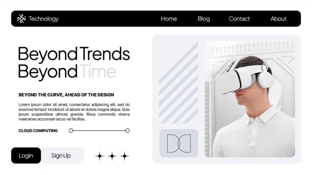 Vista de proyectos y componentes en una interfaz moderna